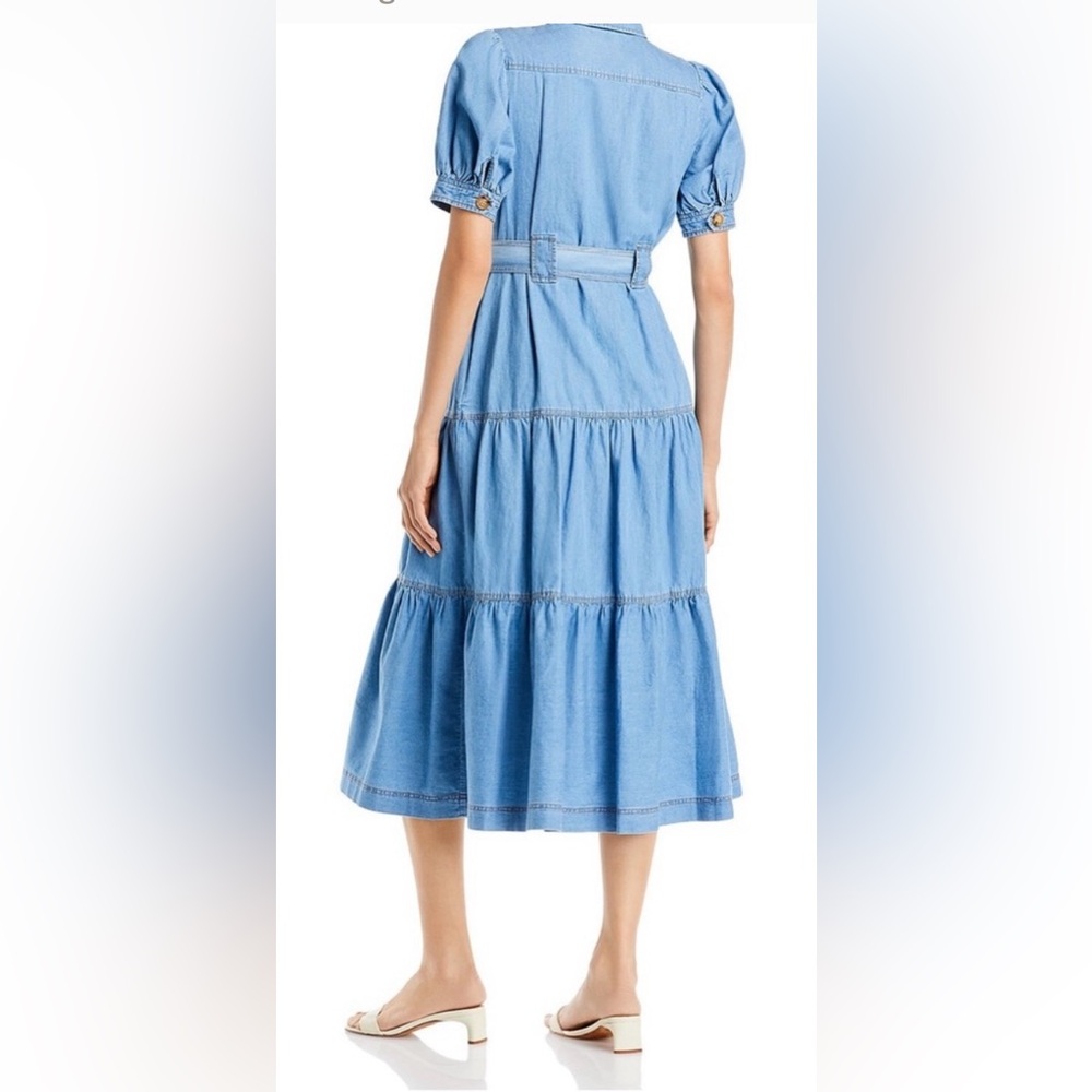 Derek Lam Light Blue Denim Shirt Dress - Picture 3 of 9